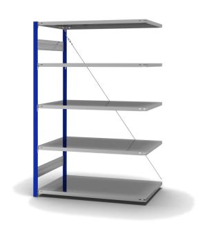 Fachbodenregal Anbauregal ORION PLUS, 2.000×1.300×800 mm, verzinkt