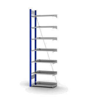 Aktenregal Anbauregal ORION PLUS, 2.350×750×300 mm, verzinkt