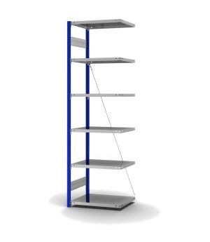 Fachbodenregal Anbauregal ORION PLUS, 2.500×750×500 mm, verzinkt