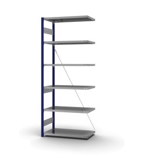Fachbodenregal Anbauregal ORION PLUS, 2.500×1.000×500 mm, verzinkt