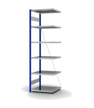 Fachbodenregal Anbauregal ORION PLUS, 2.500×750×600 mm, verzinkt