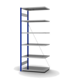 Fachbodenregal Anbauregal ORION PLUS, 2.500×1.000×600 mm, verzinkt