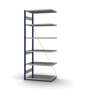 Fachbodenregal Anbauregal ORION PLUS, 2.500×1.000×600 mm, verzinkt