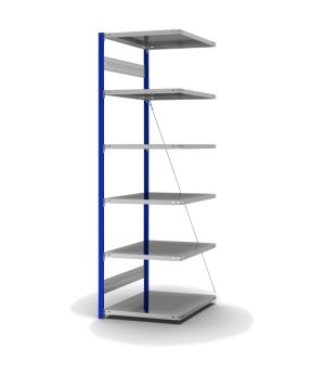 Fachbodenregal Anbauregal ORION PLUS, 2.500×750×800 mm, verzinkt