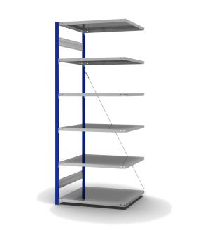 Fachbodenregal Anbauregal ORION PLUS, 2.500×1.000×800 mm, verzinkt