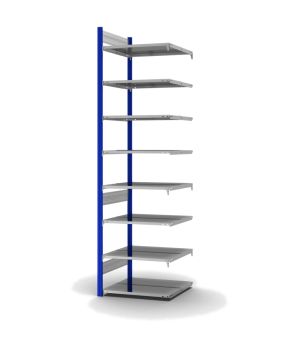 Aktenregal Anbauregal ORION PLUS, 2.700×750×600 mm, verzinkt