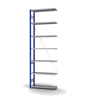 Fachbodenregal Anbauregal ORION PLUS, 3.000×1.000×300 mm, verzinkt