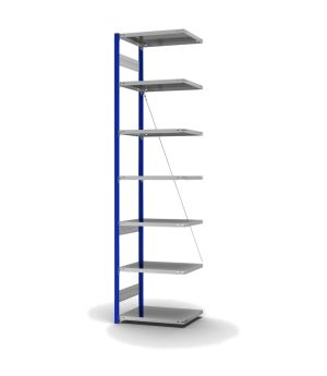 Fachbodenregal Anbauregal ORION PLUS, 3.000×750×500 mm, verzinkt
