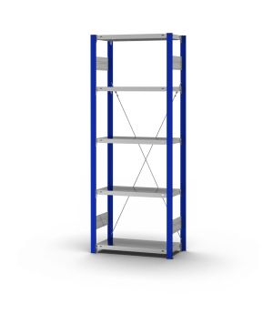 Fachbodenregal Grundregal ORION PLUS, 2.000×750×300 mm, verzinkt