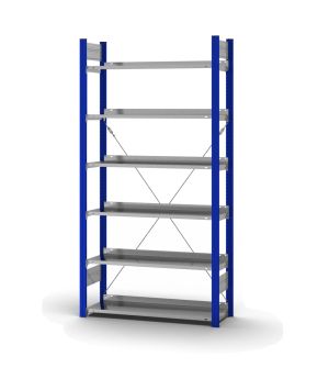 Aktenregal Grundregal ORION PLUS, 2.000×1.000×300 mm, verzinkt
