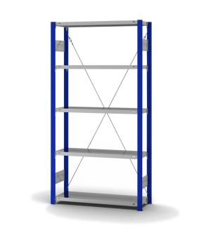 Fachbodenregal Grundregal ORION PLUS, 2.000×1.000×300 mm, verzinkt