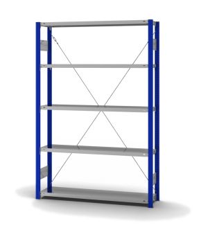 Fachbodenregal Grundregal ORION PLUS, 2.000×1.300×300 mm, verzinkt