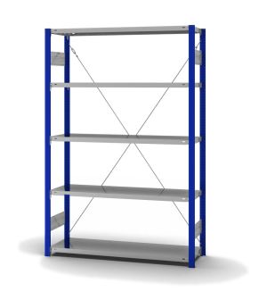Fachbodenregal Grundregal ORION PLUS, 2.000×1.300×400 mm, verzinkt