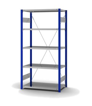 Fachbodenregal Grundregal ORION PLUS, 2.000×1.000×500 mm, verzinkt