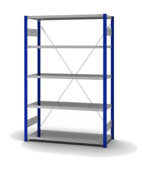 Fachbodenregal Grundregal ORION PLUS, 2.000×1.300×500 mm, verzinkt