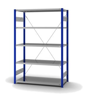 Fachbodenregal Grundregal ORION PLUS, 2.000×1.300×600 mm, verzinkt