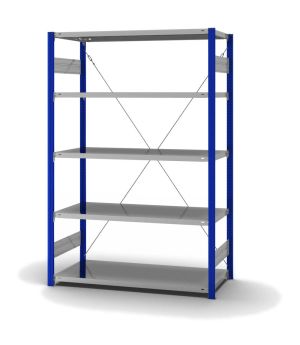 Fachbodenregal Grundregal ORION PLUS, 2.000×1.300×600 mm, verzinkt