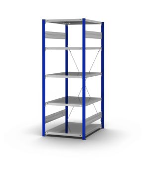 Fachbodenregal Grundregal ORION PLUS, 2.000×750×800 mm, verzinkt