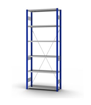 Fachbodenregal Grundregal ORION PLUS, 2.500×1.000×300 mm, verzinkt