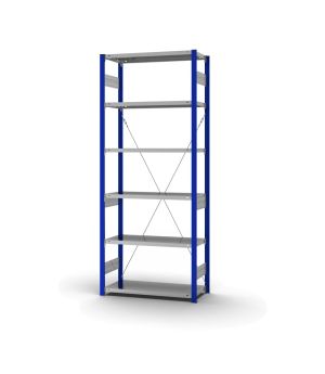 Fachbodenregal Grundregal ORION PLUS, 2.500×1.000×400 mm, verzinkt