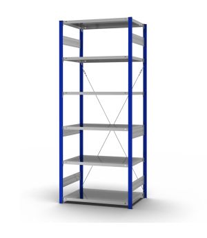 Fachbodenregal Grundregal ORION PLUS, 2.500×1.000×600 mm, verzinkt