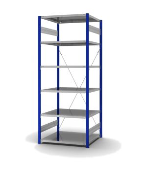 Fachbodenregal Grundregal ORION PLUS, 2.500×1.000×800 mm, verzinkt