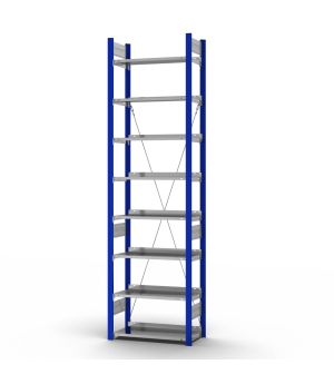 Aktenregal Grundregal ORION PLUS, 2.700×750×300 mm, verzinkt