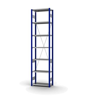 Fachbodenregal Grundregal ORION PLUS, 3.000×750×300 mm, verzinkt