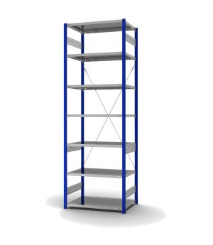 Fachbodenregal Grundregal ORION PLUS, 3.000×1.000×600 mm, verzinkt