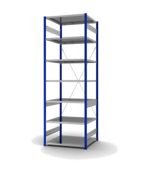 Fachbodenregal Grundregal ORION PLUS, 3.000×1.000×800 mm, verzinkt
