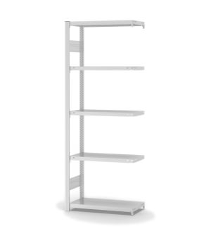 Fachbodenregal Anbauregal ORION PLUS, 2.000×750×300 mm, lichtgrau