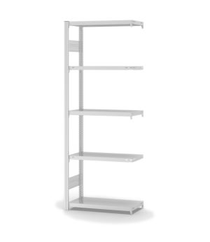 Fachbodenregal Anbauregal ORION PLUS, 2.000×750×300 mm, lichtgrau