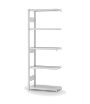 Fachbodenregal Anbauregal ORION PLUS, 2.000×750×300 mm, lichtgrau