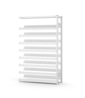 Weinflaschenregal Anbauregal ORION PLUS, 2.000×1.300×300 mm, lichtgrau