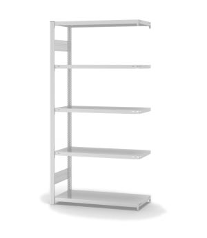 Fachbodenregal Anbauregal ORION PLUS, 2.000×1.000×400 mm, lichtgrau
