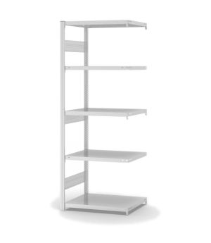 Fachbodenregal Anbauregal ORION PLUS, 2.000×750×500 mm, lichtgrau