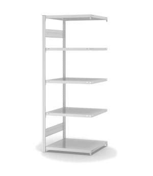 Fachbodenregal Anbauregal ORION PLUS, 2.000×750×600 mm, lichtgrau