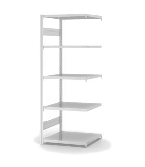 Fachbodenregal Anbauregal ORION PLUS, 2.000×750×600 mm, lichtgrau