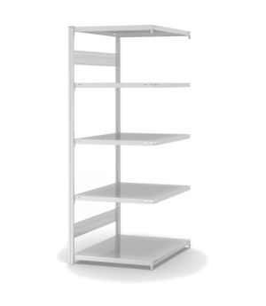 Fachbodenregal Anbauregal ORION PLUS, 2.000×750×800 mm, lichtgrau