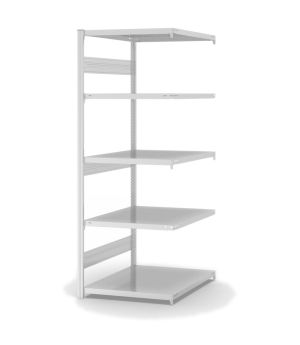 Fachbodenregal Anbauregal ORION PLUS, 2.000×750×800 mm, lichtgrau