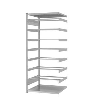 Pendelhefterregal Anbauregal ORION PLUS, 2.350×1.000×800 mm, lichtgrau