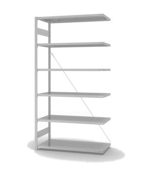 ESD-Regal Anbauregal ORION PLUS, 2.500×1.300×600 mm, esd
