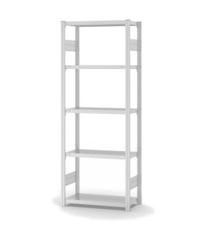 Fachbodenregal Grundregal ORION PLUS, 2.000×750×300 mm, lichtgrau
