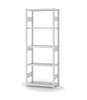 Fachbodenregal Grundregal ORION PLUS, 2.000×750×300 mm, lichtgrau