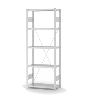 Fachbodenregal Grundregal ORION PLUS, 2.000×750×300 mm, lichtgrau