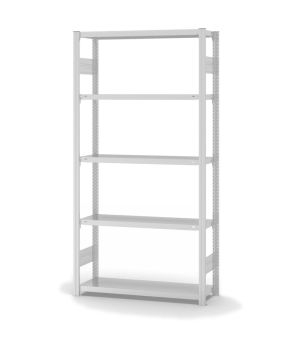 Fachbodenregal Grundregal ORION PLUS, 2.000×1.000×300 mm, lichtgrau