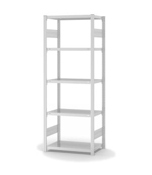 Fachbodenregal Grundregal ORION PLUS, 2.000×750×400 mm, lichtgrau