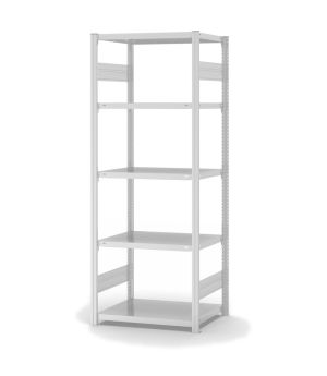 Fachbodenregal Grundregal ORION PLUS, 2.000×750×500 mm, lichtgrau
