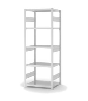 Fachbodenregal Grundregal ORION PLUS, 2.000×750×500 mm, lichtgrau