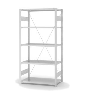 Lebensmittelregal Grundregal ORION PLUS, 2.000×1.000×500 mm, weiss